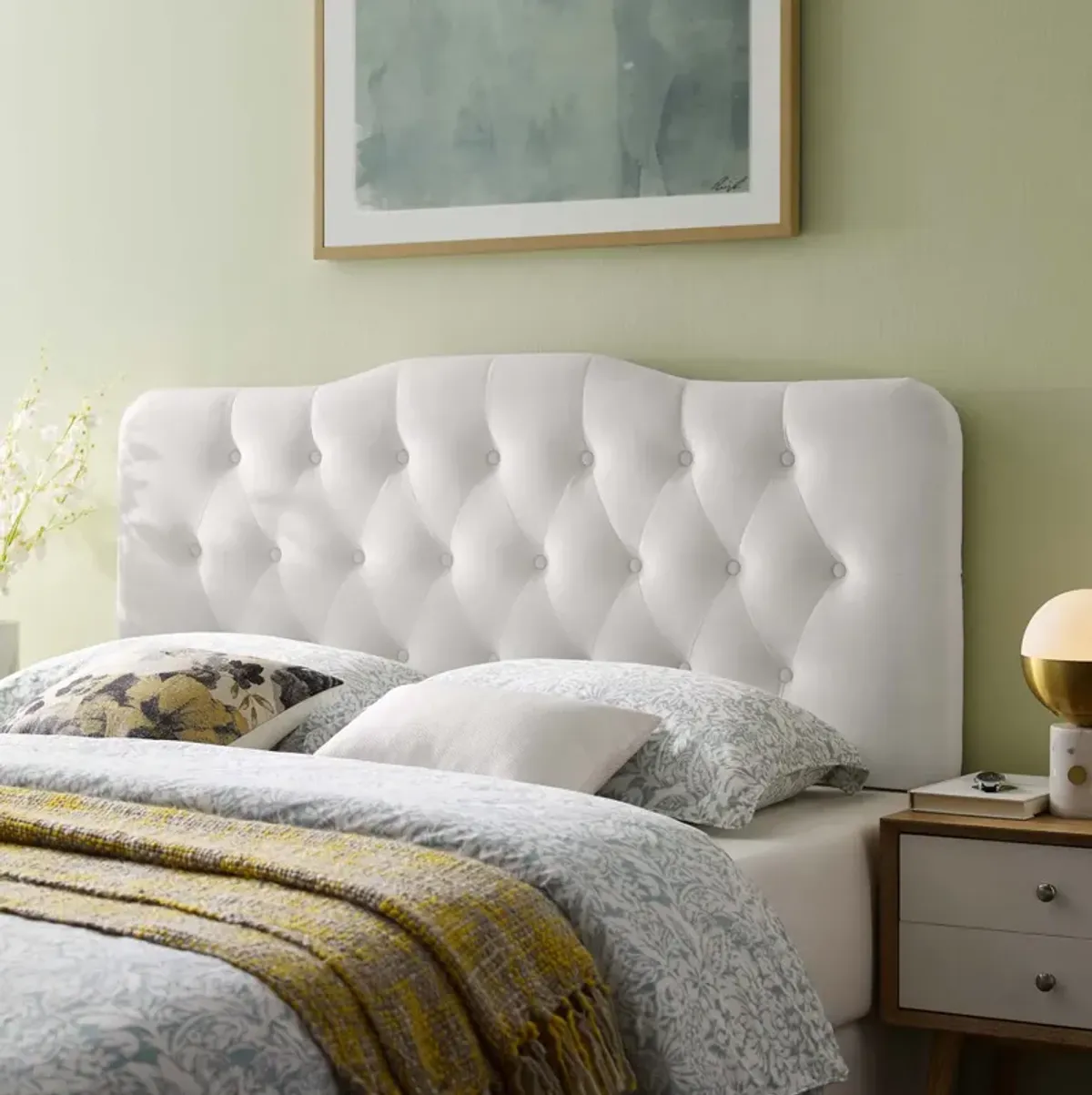 Modway - Annabel Full Diamond Tufted Performance Velvet Headboard