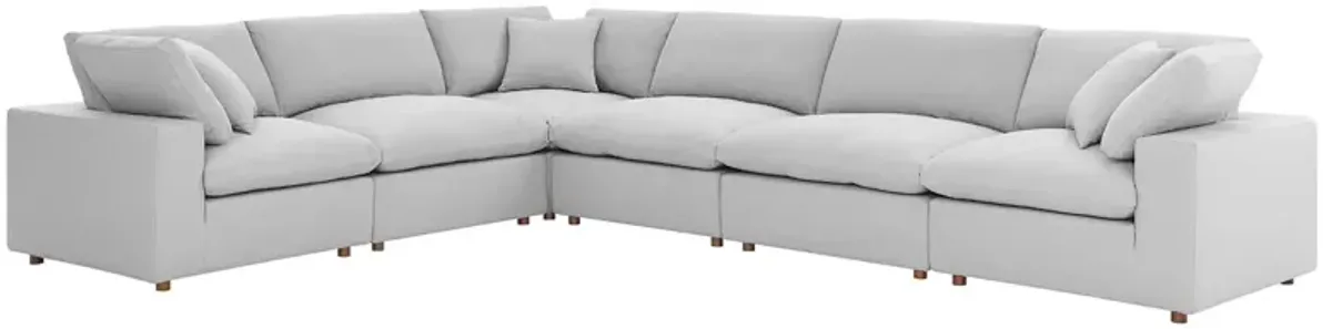 Commix Down Filled Overstuffed 6 Piece Sectional Sofa Set