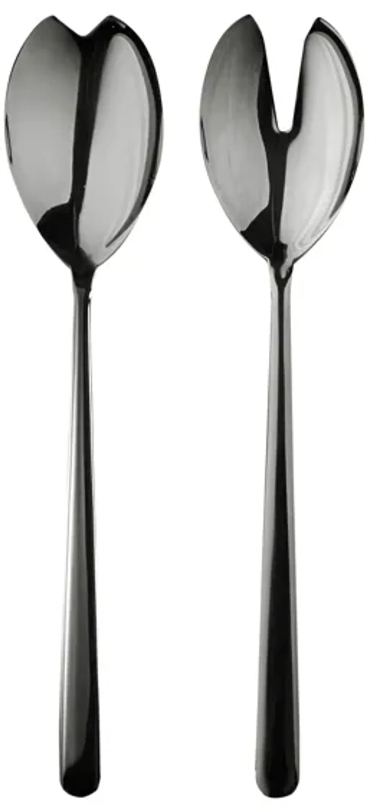 Linea 2 Piece Black Gold Salad Serving Set