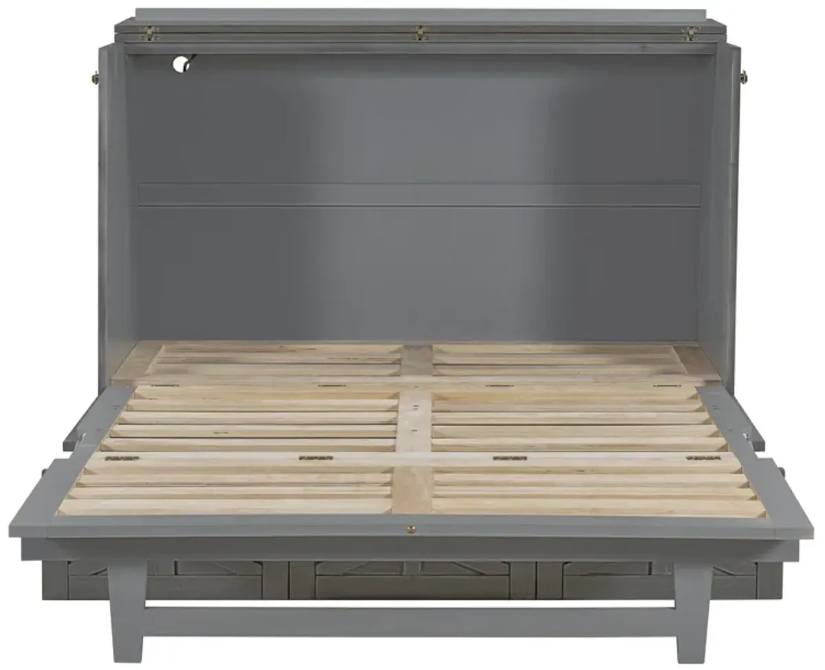 Merax Murphy Bed Cabinet with A Large Drawer