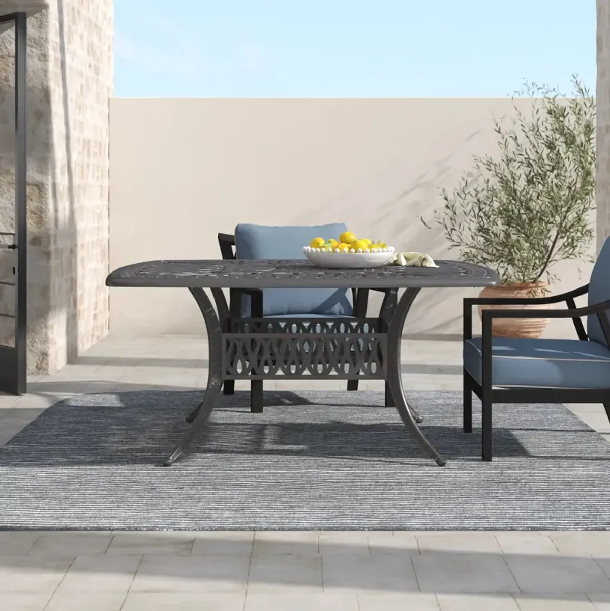 64" Square Outdoor Dining Table