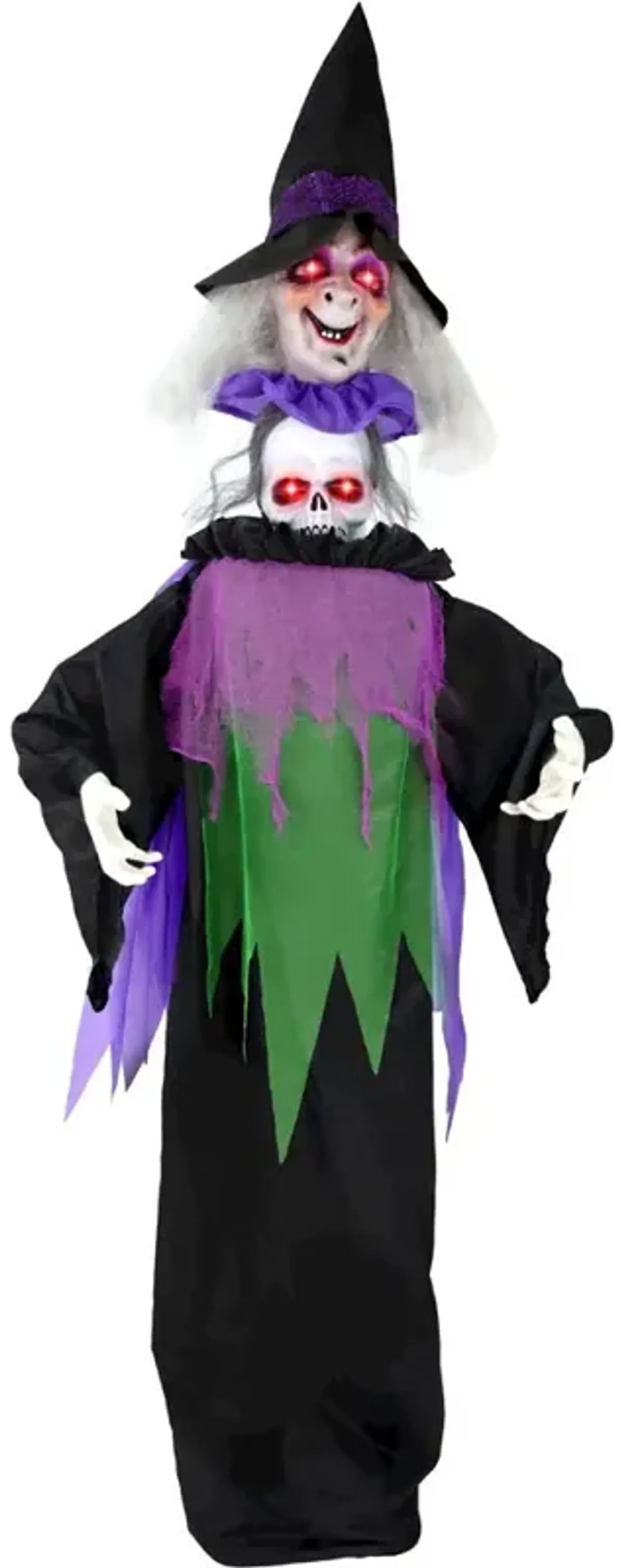 Haunted Hill Farm 6FT Anim Pop Up Head Witch