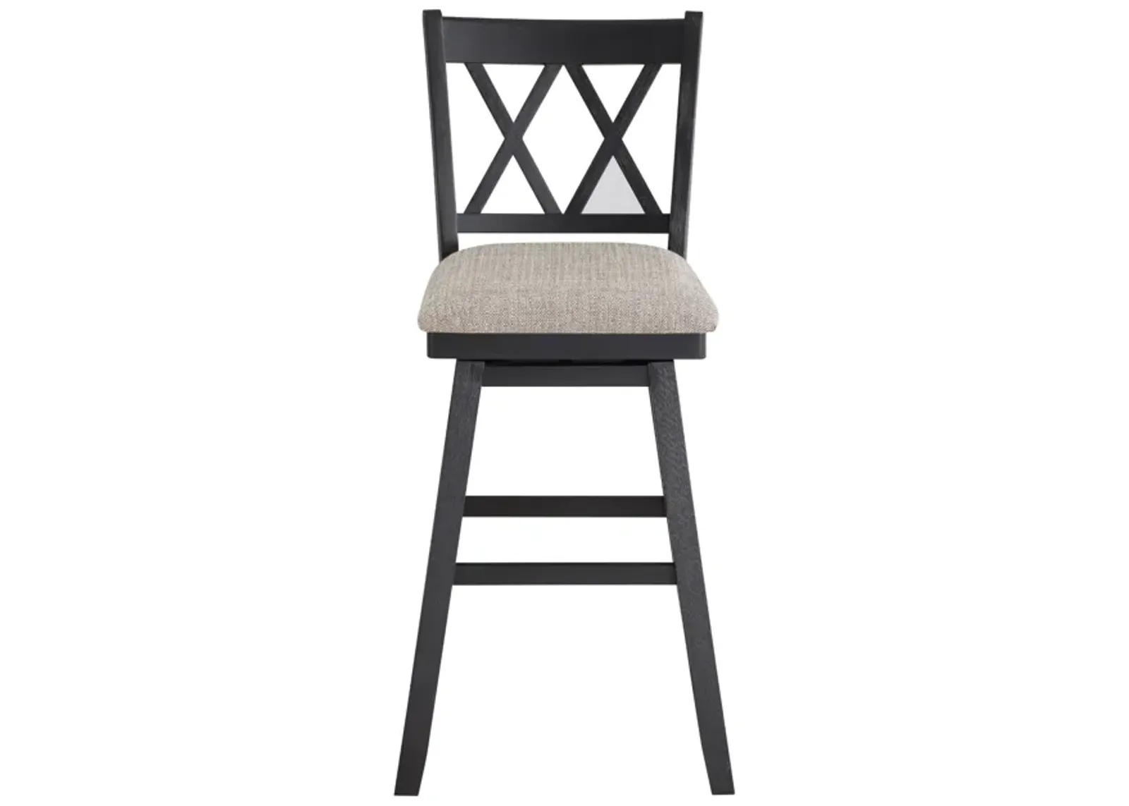 Double Cross Bar Stool with Swivel Seat