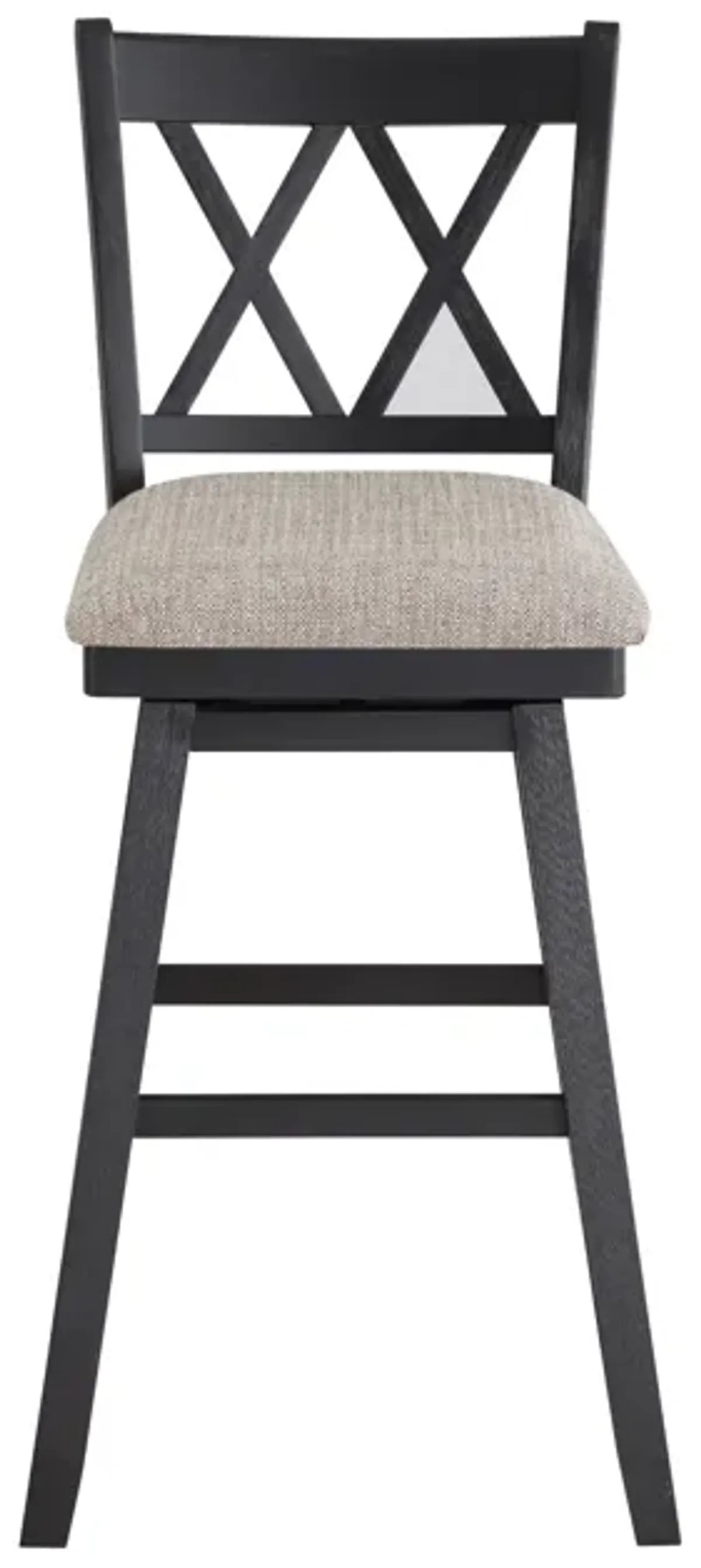 Double Cross Bar Stool with Swivel Seat