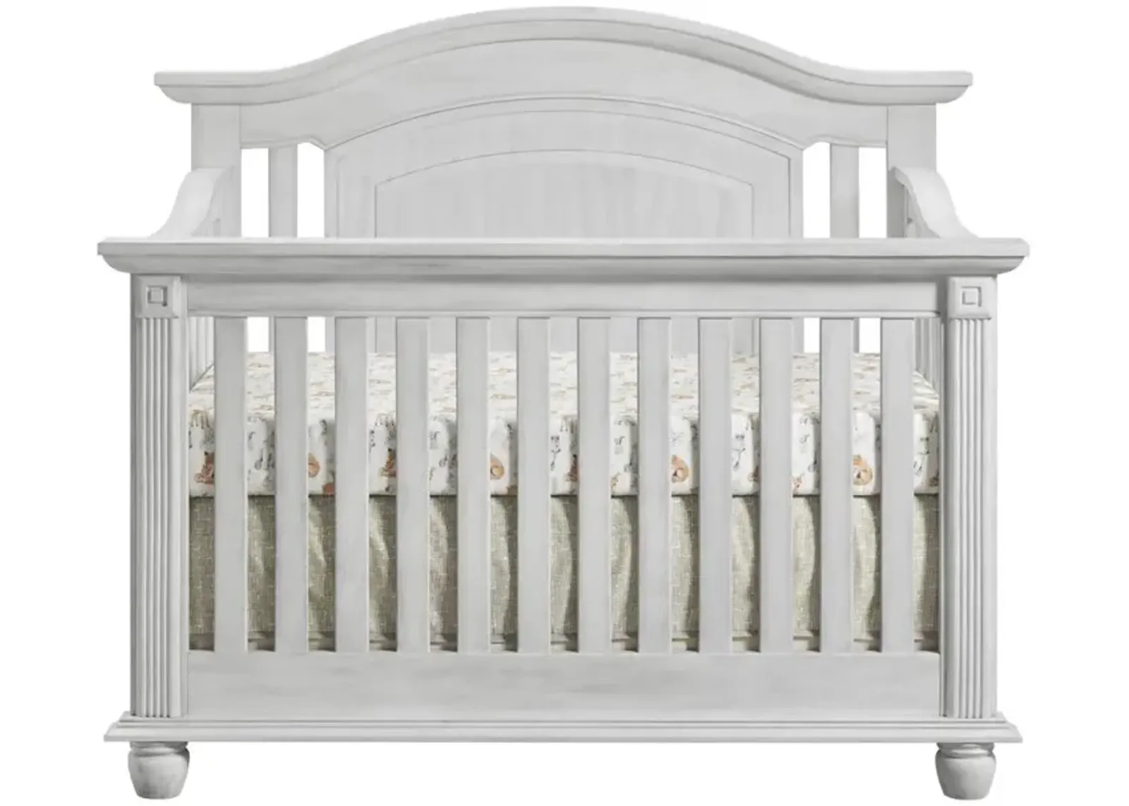 Oxford Baby London Lane 4 In 1 Convertible Crib Vintage White