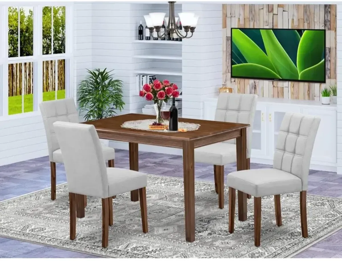 5 Piece Dining Set consists A Modern Table