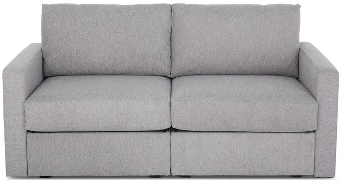 Flex Pebble Loveseat with Standard Arm
