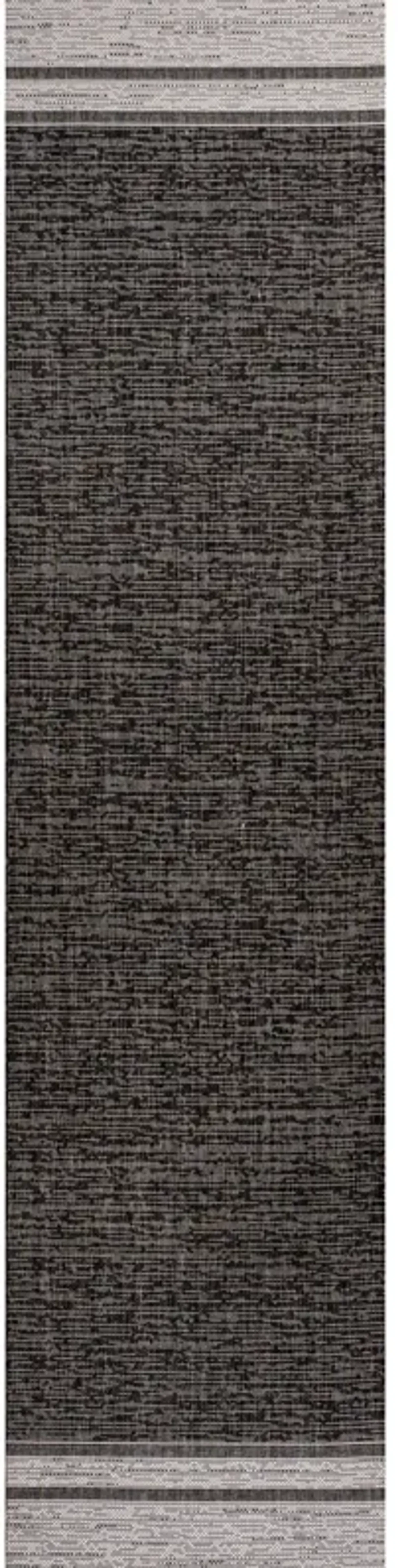 Alda Modern Minimalist Mingled Solid Indoor/Outdoor Area Rug