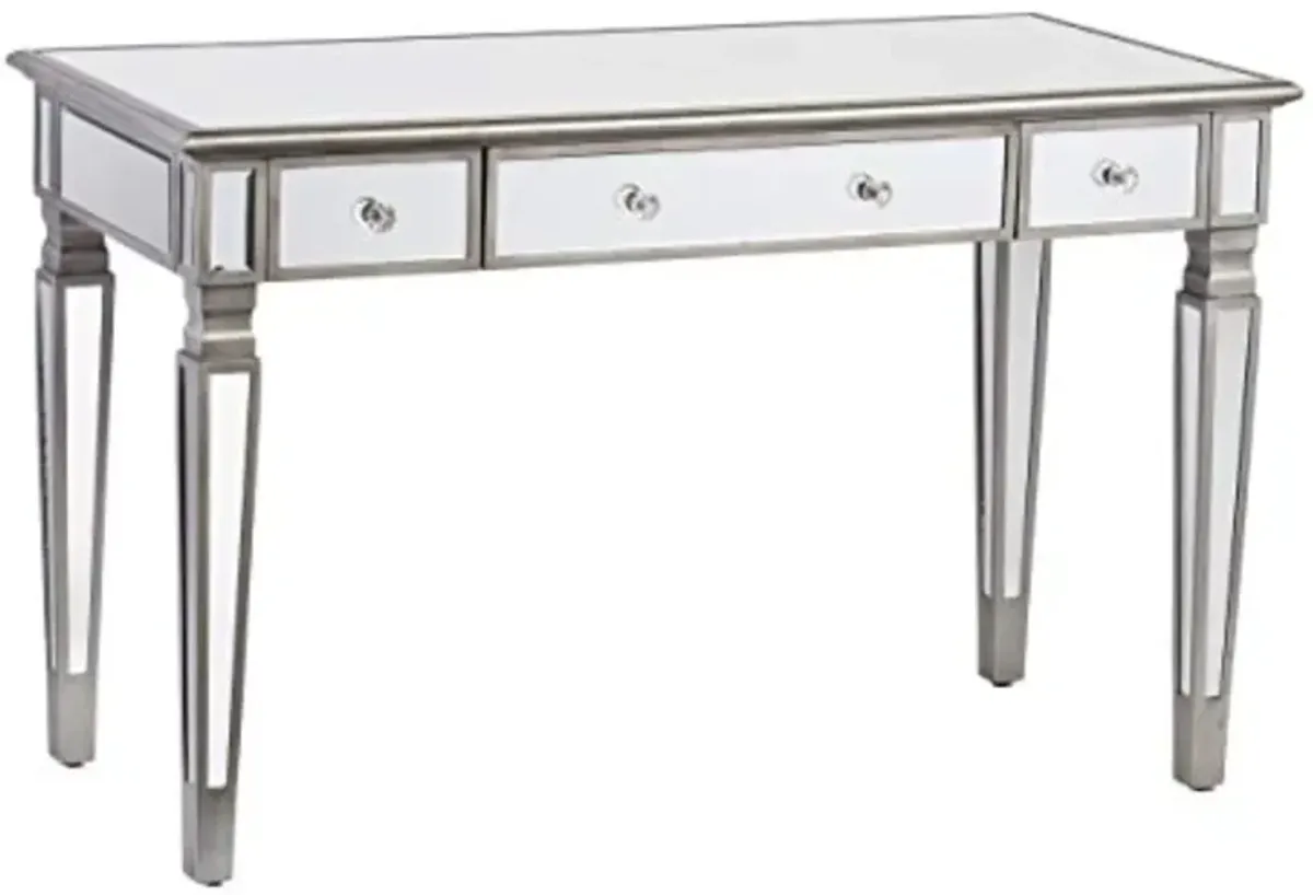 SEI Furniture Wedlyn Mirrored Writing Desk