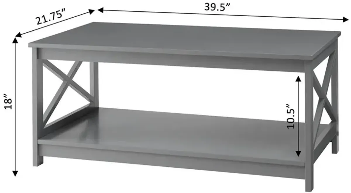 Convience Concept, Inc. Oxford Coffee Table with Shelf