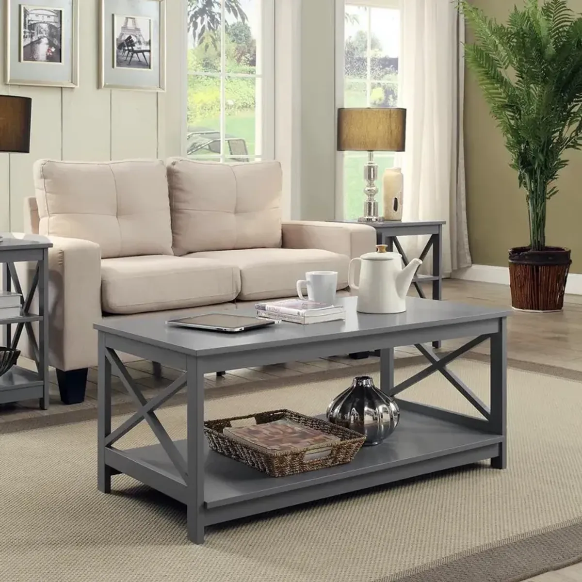 Convience Concept, Inc. Oxford Coffee Table with Shelf