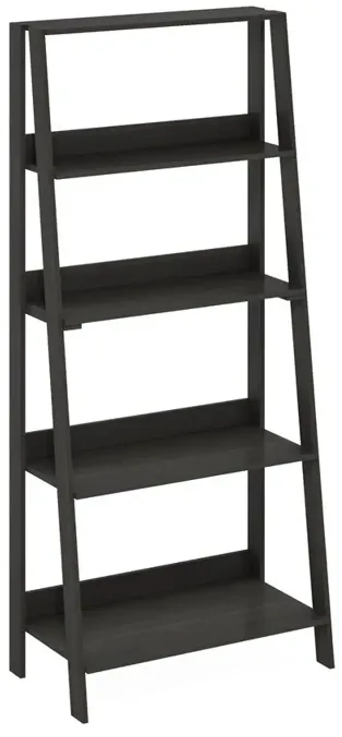 Furinno 5-Tier Ladder Bookcase Display Shelf, French Oak