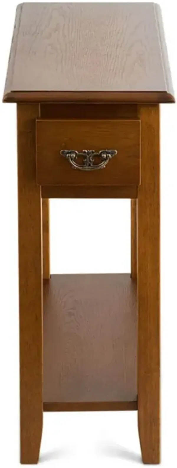 Hivvago End Table Bedside Sofa End Table Narrow Nightstand with Wooden Legs