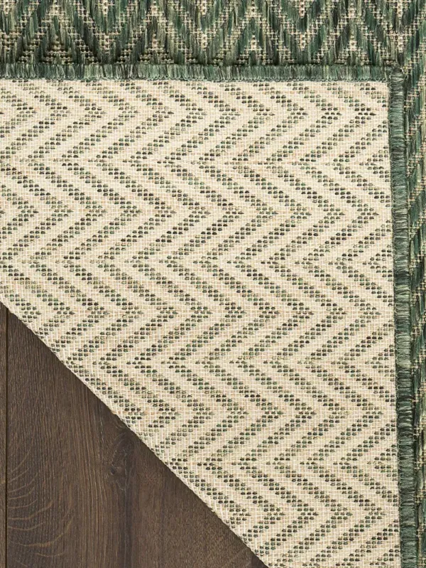 Horizon Indoor/Outdoor HOZ02 Green 6' x 9' Rug