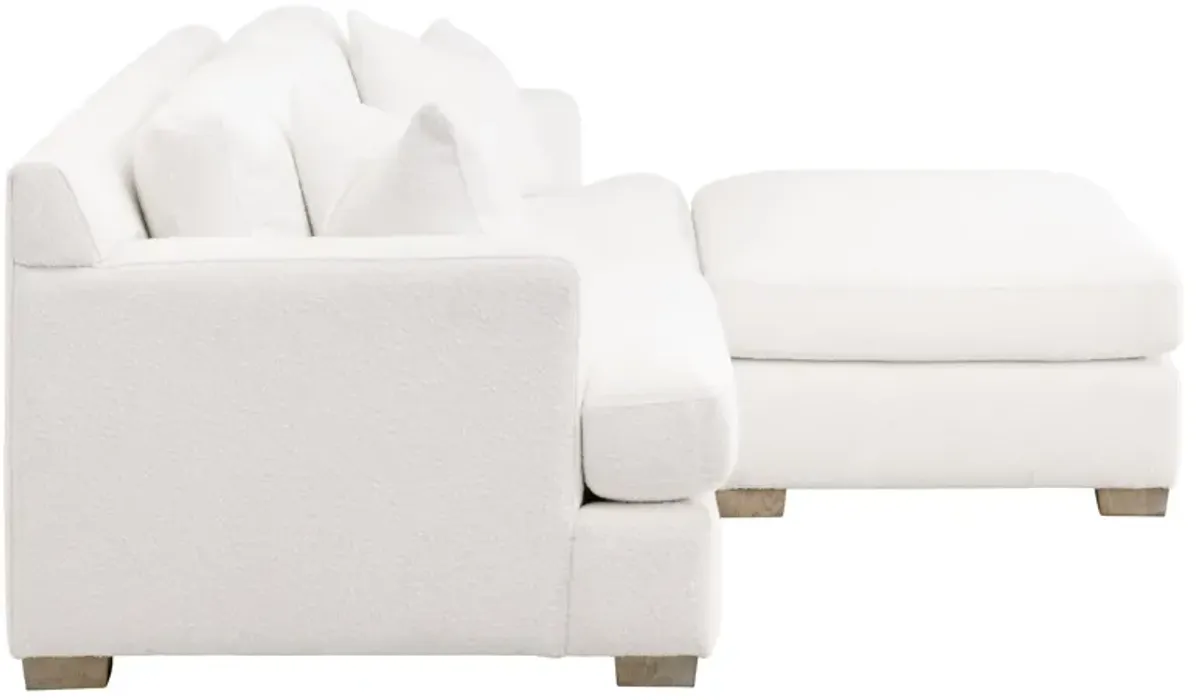 92" California Casual White Sofa