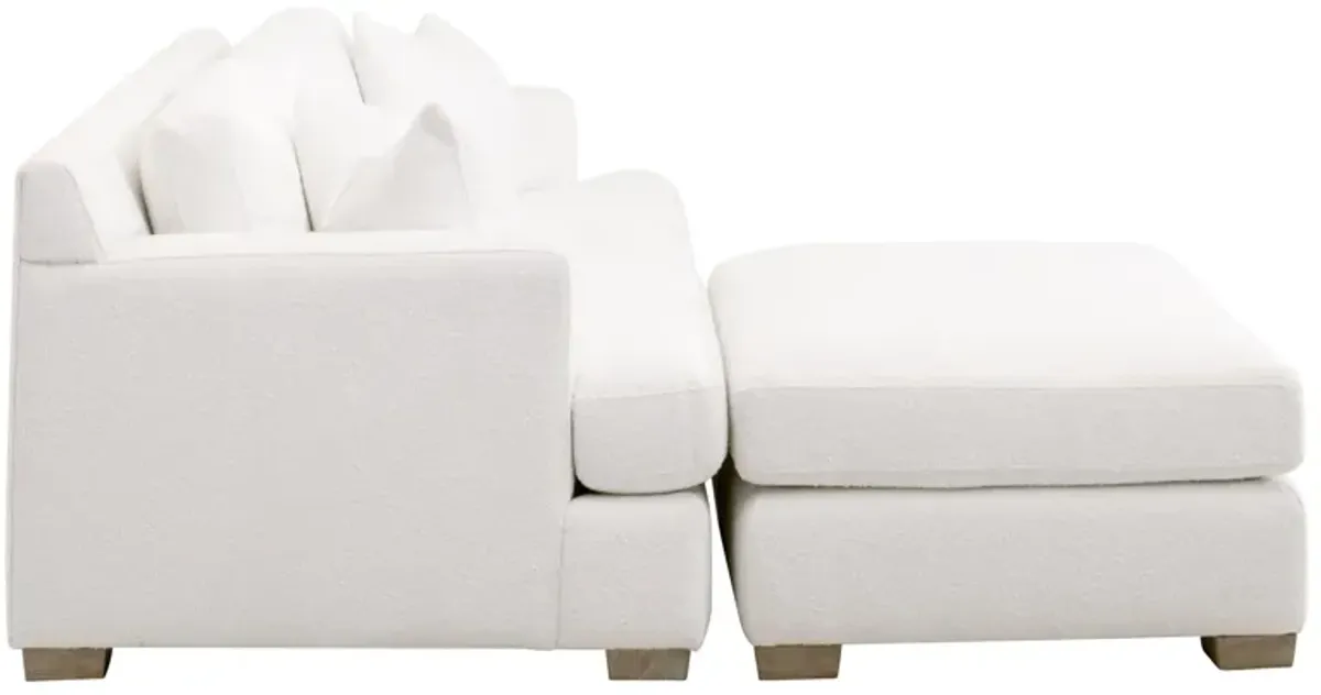 92" California Casual White Sofa