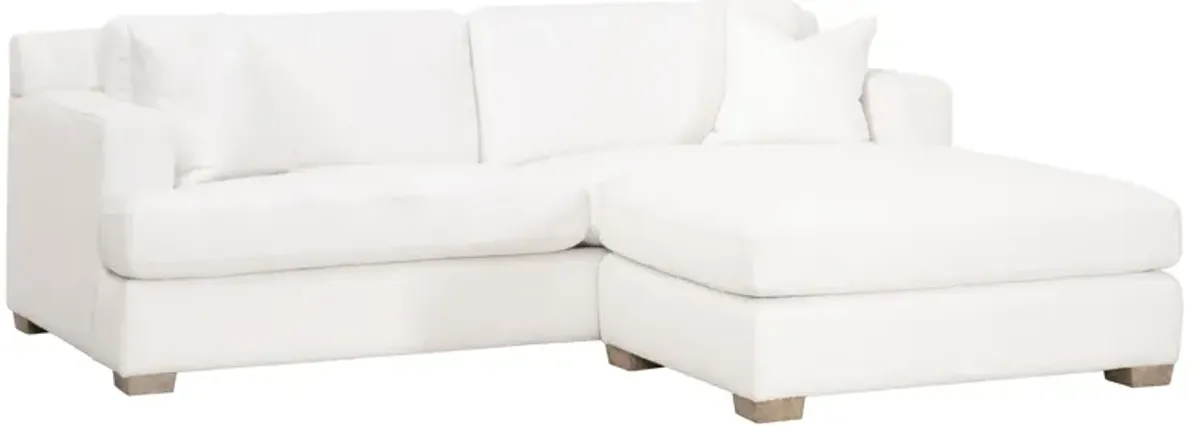 92" California Casual White Sofa