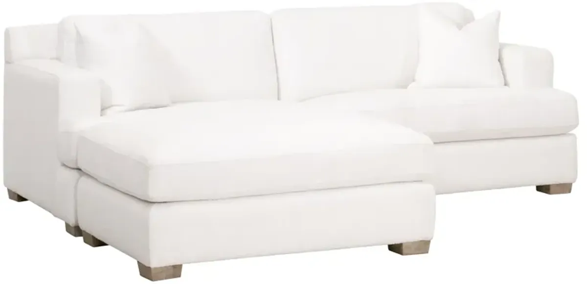 92" California Casual White Sofa