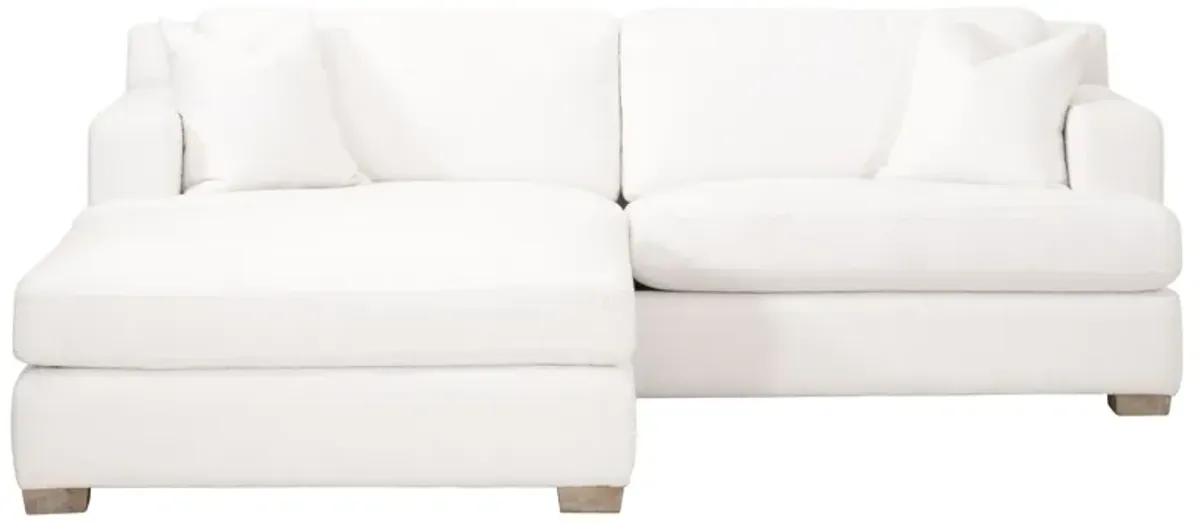 92" California Casual White Sofa