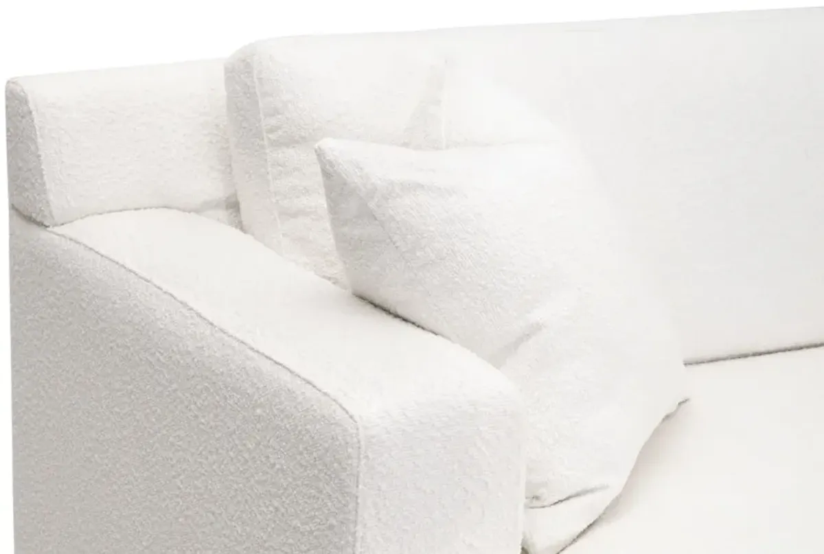 92" California Casual White Sofa