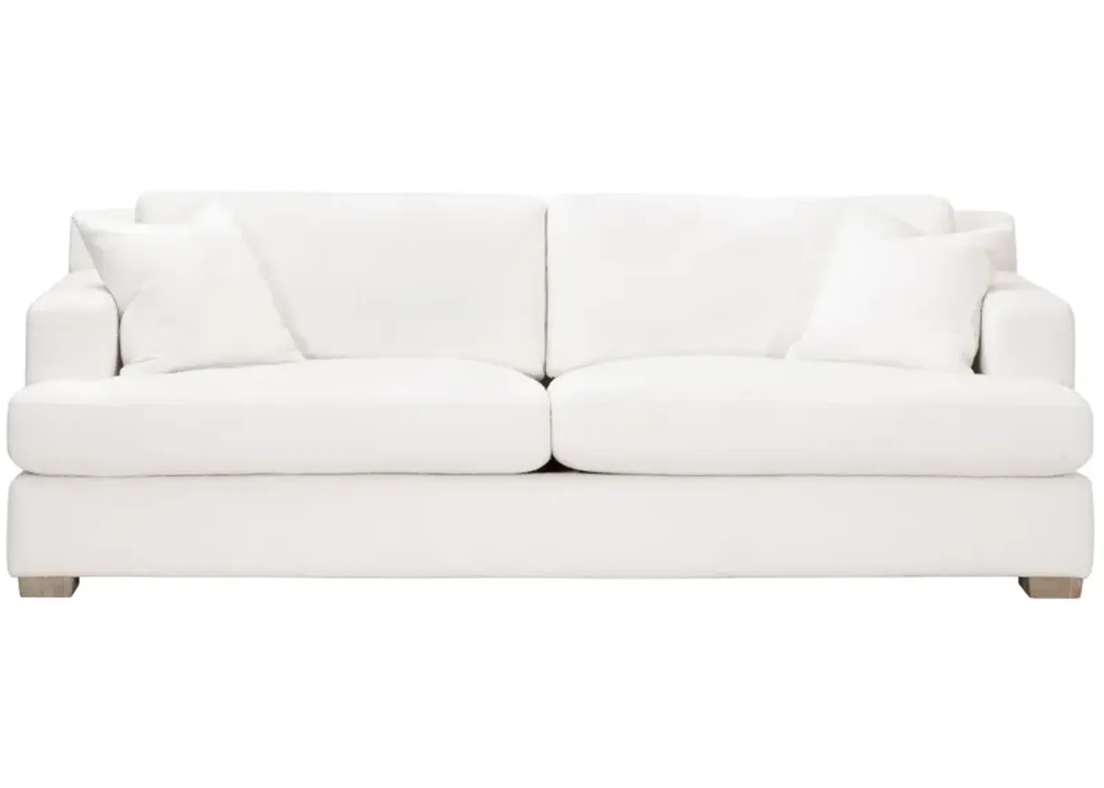 92" California Casual White Sofa