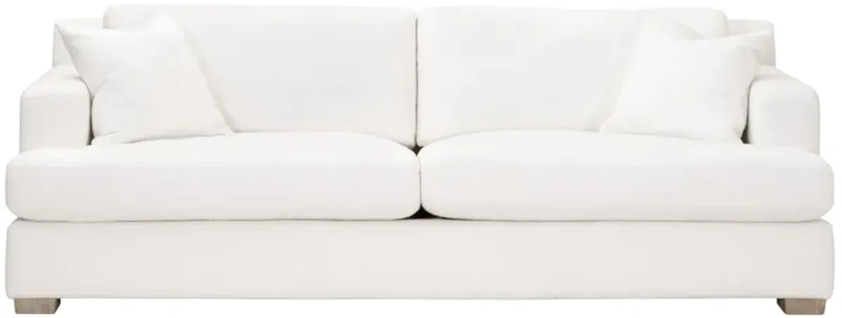 92" California Casual White Sofa