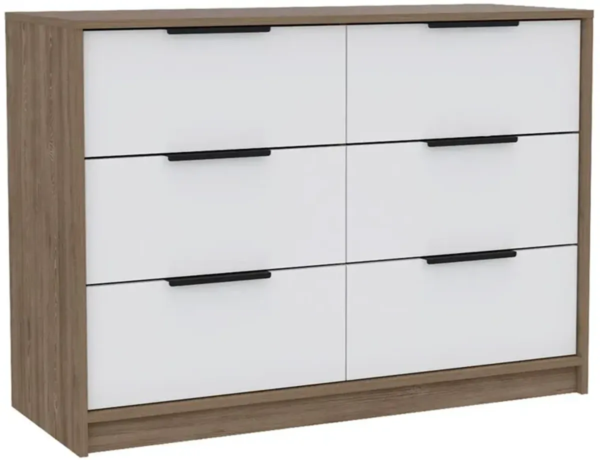 Egeo 4 Drawers Dresser Pine-White