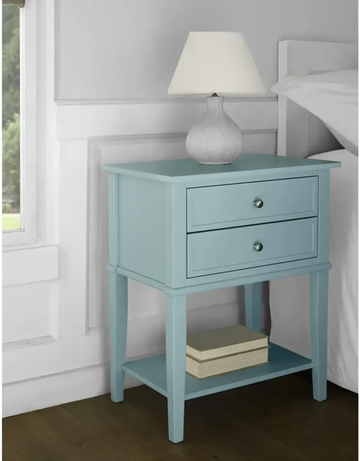 Ameriwood Home Franklin Accent Table with 2 Drawers