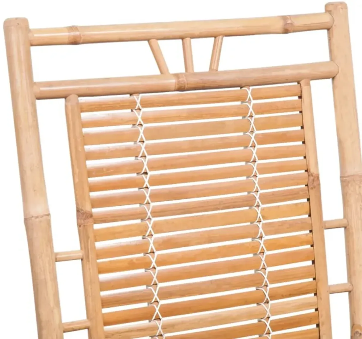 vidaXL Rocking Chair with Cushion Bamboo