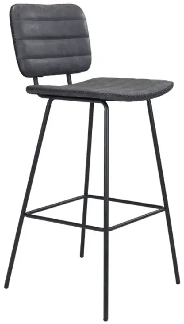 Boston Barstool (Set of 2) Vintage Black