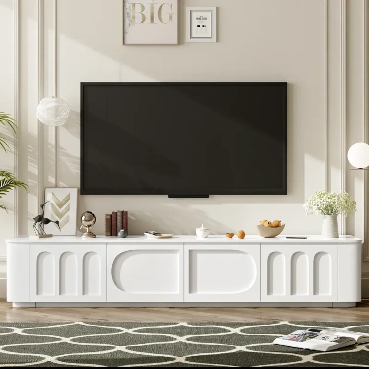 Merax Modern Media Console Cabinet  TV Stand