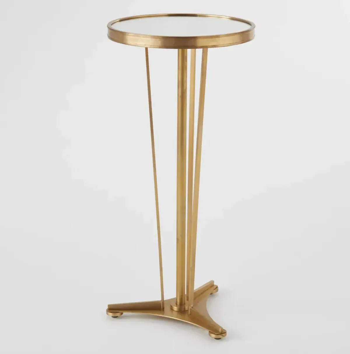French Moderne Side Table- Brass