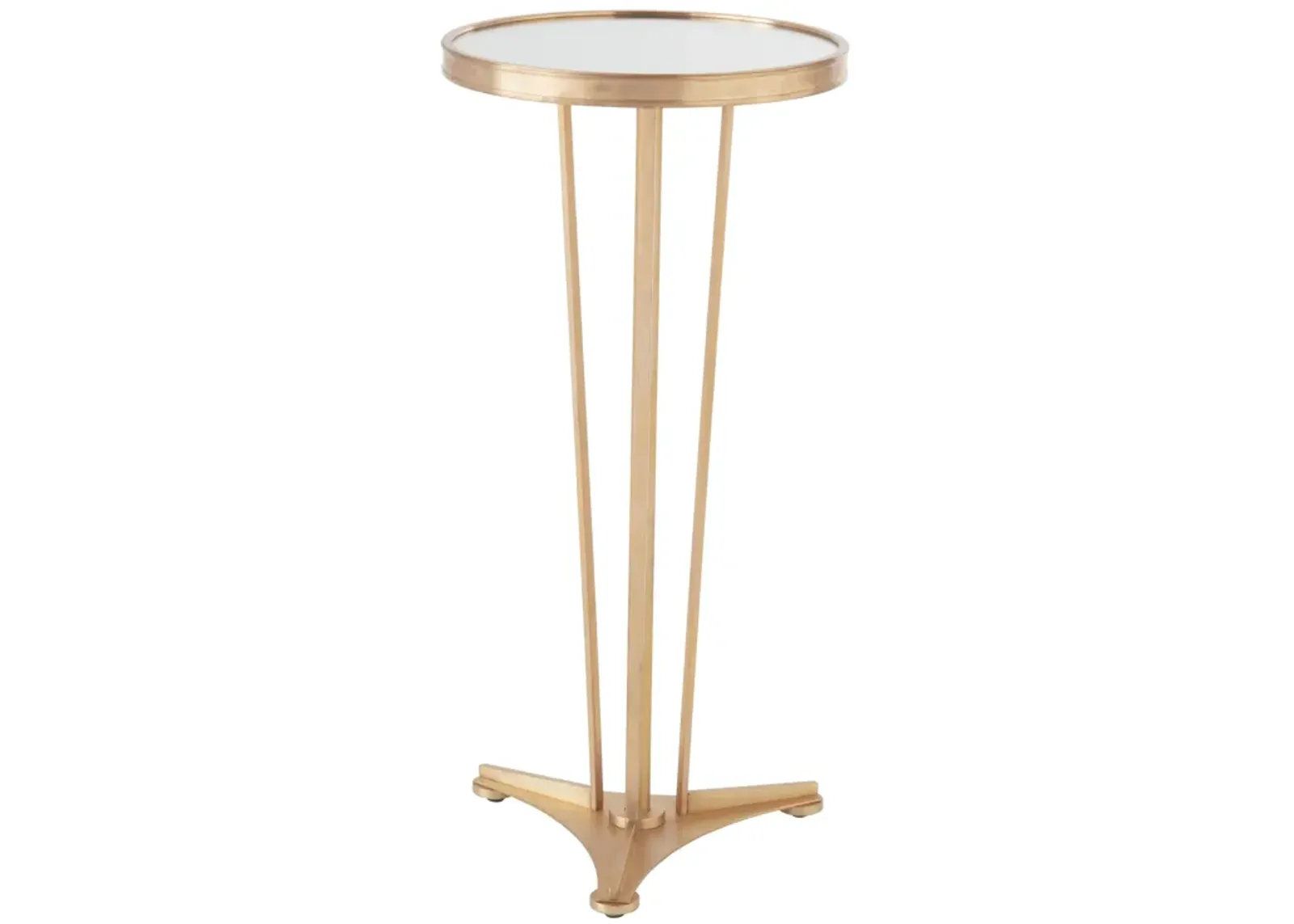 French Moderne Side Table- Brass