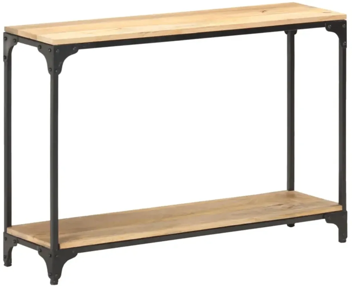 vidaXL Console Table 43.3"x11.8"x29.5" Solid Mango Wood