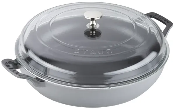Staub Cast Iron 3.5-qt Braiser with Glass Lid - Turquoise