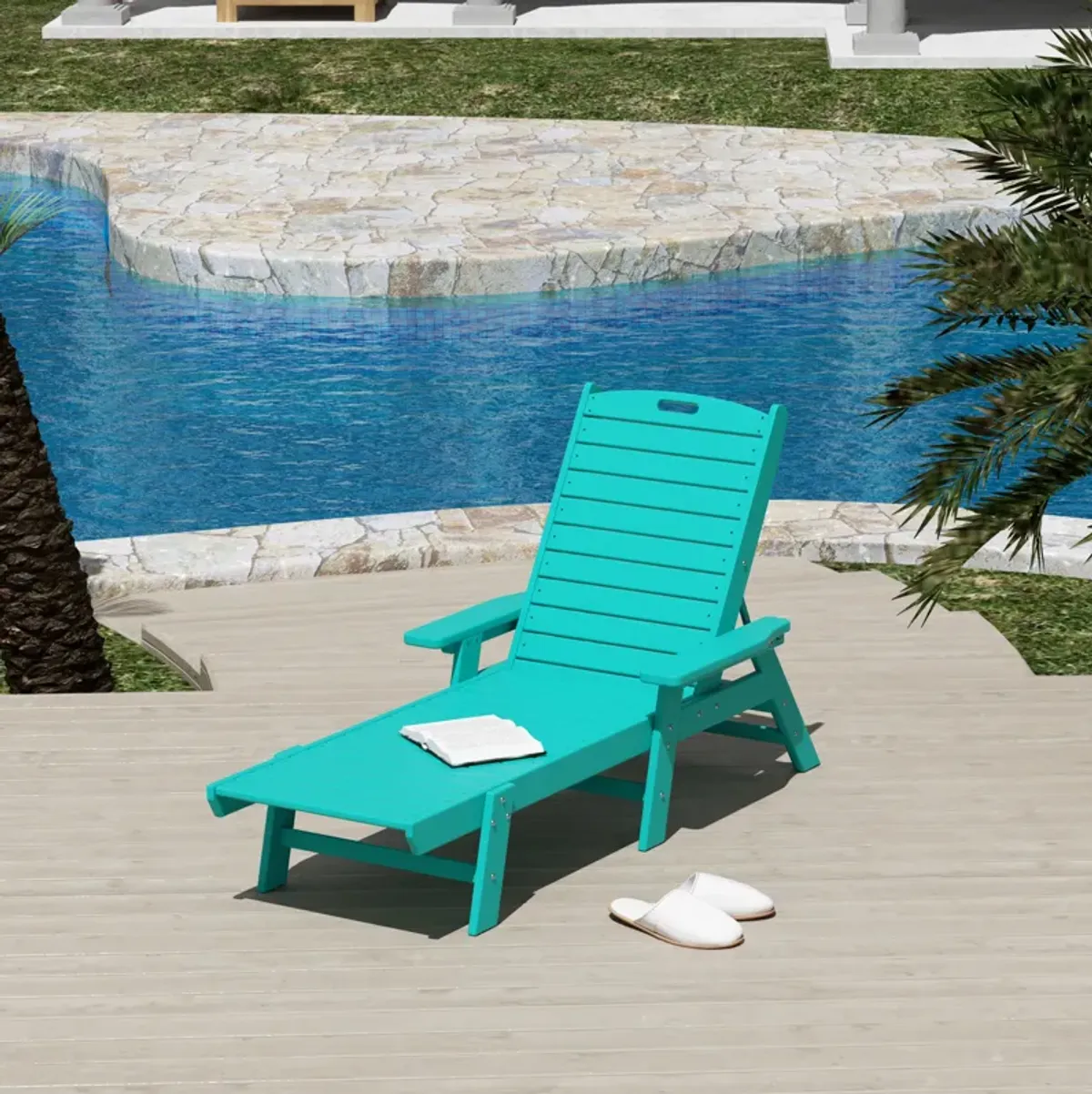 WestinTrends Adirondack Outdoor Chaise Lounge