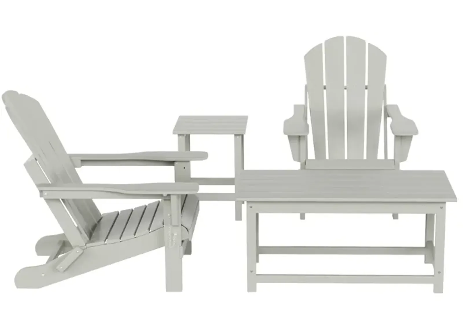 WestinTrends 4-Piece Outdoor Paio Adirondack Conversation Seating Set