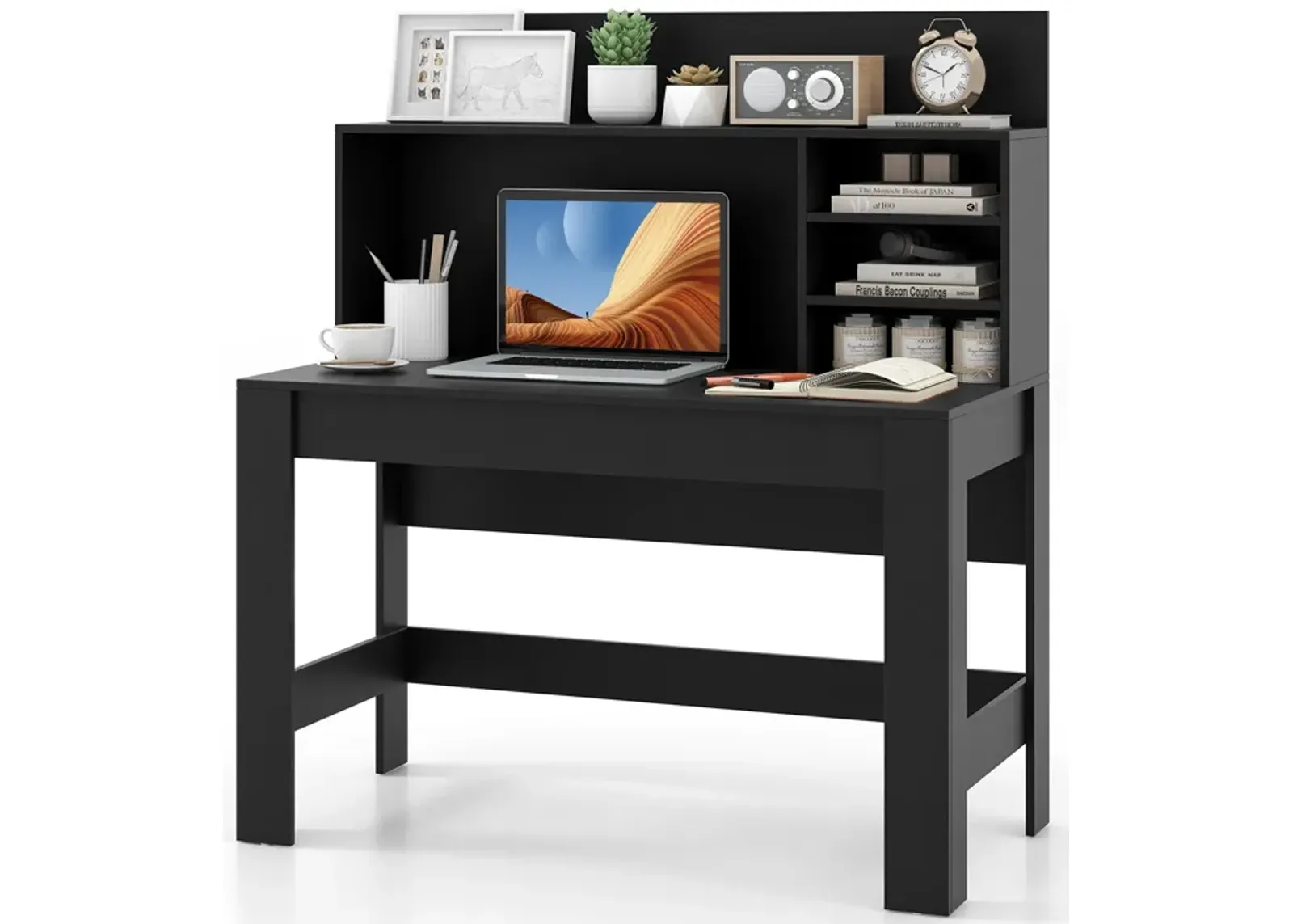 48 Inch Writing Computer Desk with Anti-Tipping Kits and Cable Management Hole