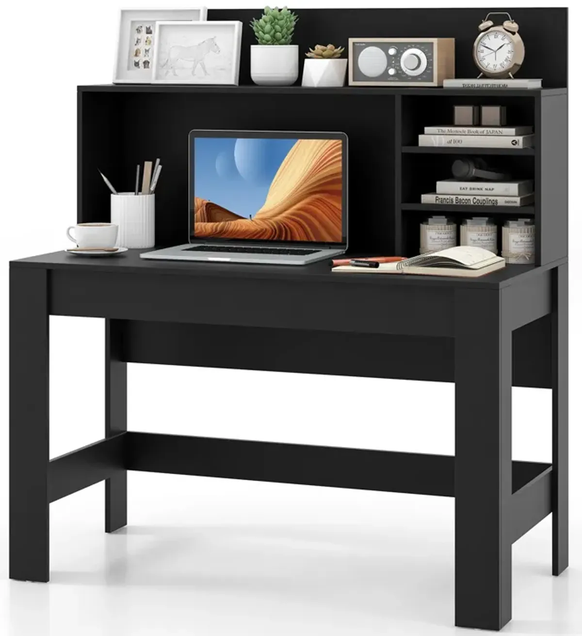 48 Inch Writing Computer Desk with Anti-Tipping Kits and Cable Management Hole