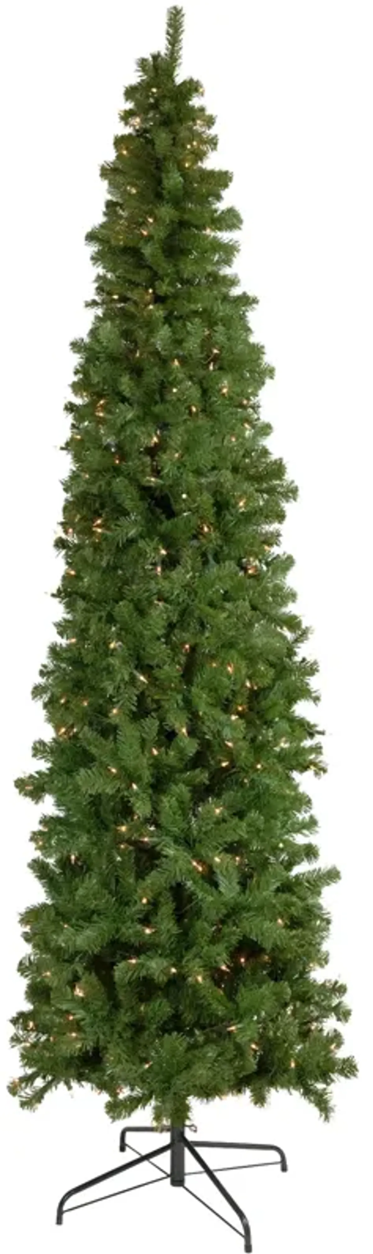 7.5' Pre-Lit Hazelton Spruce Pencil Artificial Christmas Tree  Clear Lights