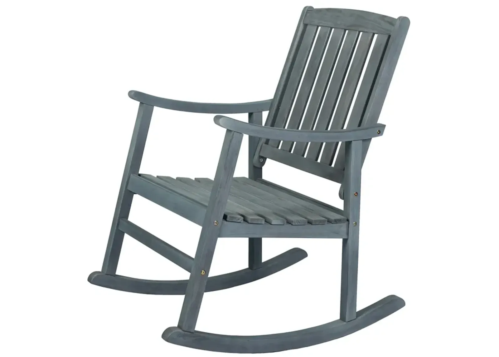 Penny Classic Slat Back Acacia Wood Patio Outdoor Rocking Chair