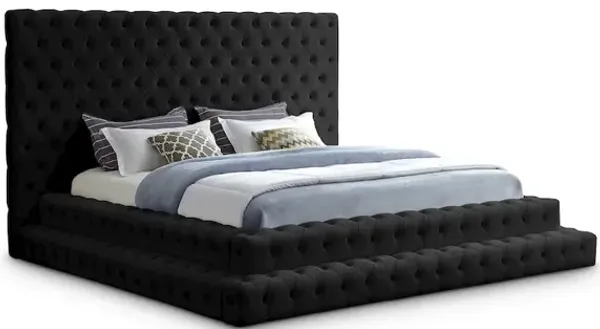 Meridian Furniture Revel Black Velvet King Bed