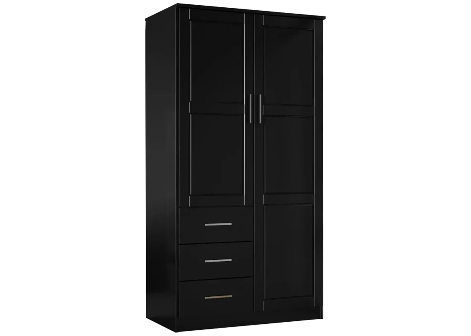 100% Solid Wood Metro 2-Door Wardrobe