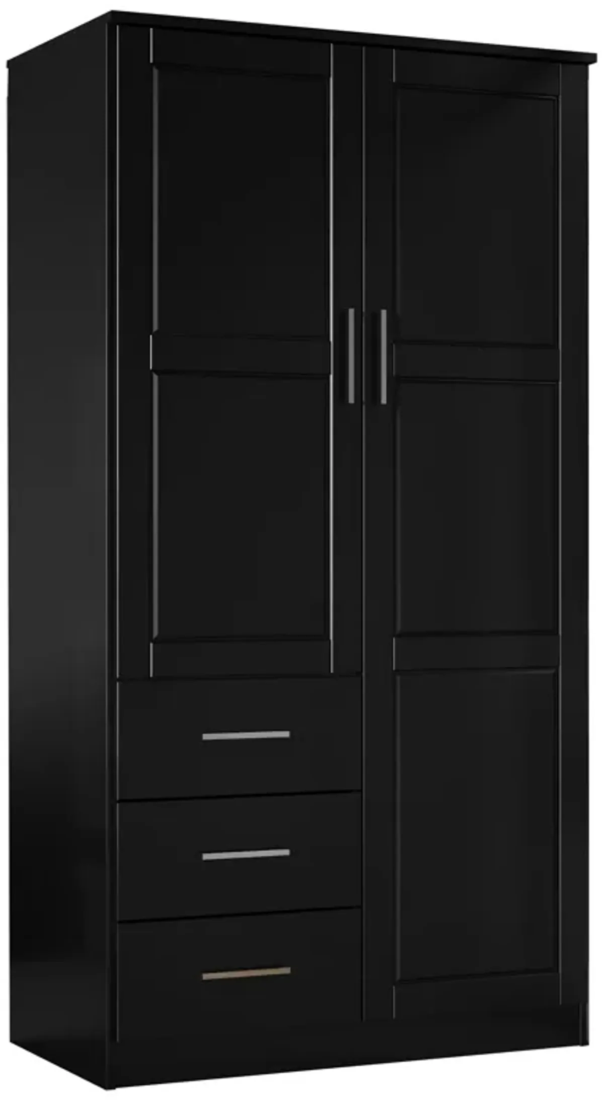 100% Solid Wood Metro 2-Door Wardrobe