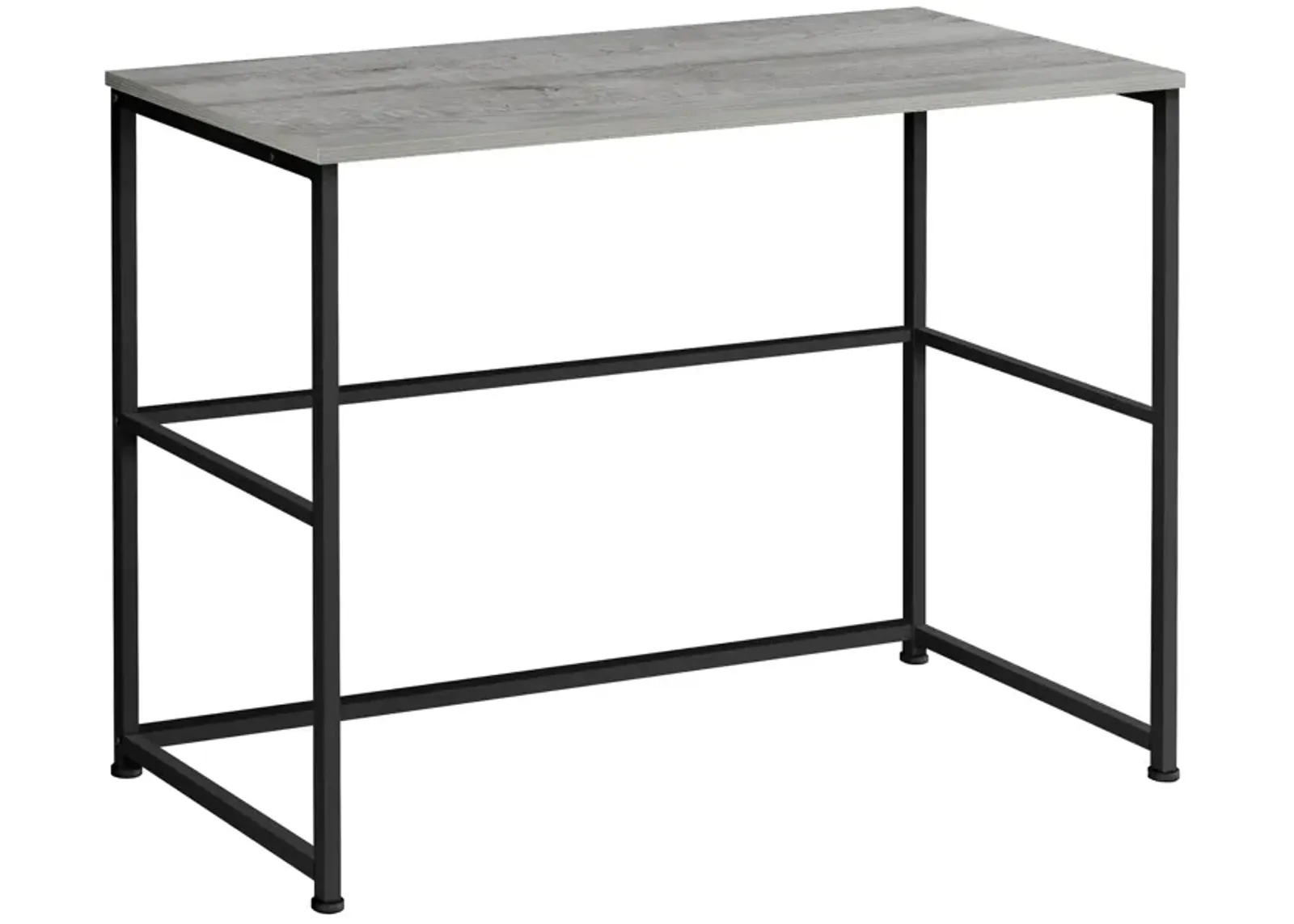 Monarch Specialties I 7778 Computer Desk, Home Office, Laptop, Left, Right Set-up, Storage Drawers, 40"L, Work, Metal, Laminate, Grey, Black, Contemporary, Modern