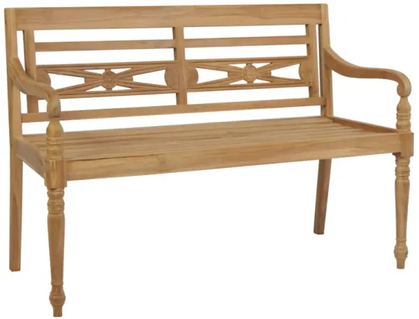 vidaXL Batavia Bench 47.2" Teak