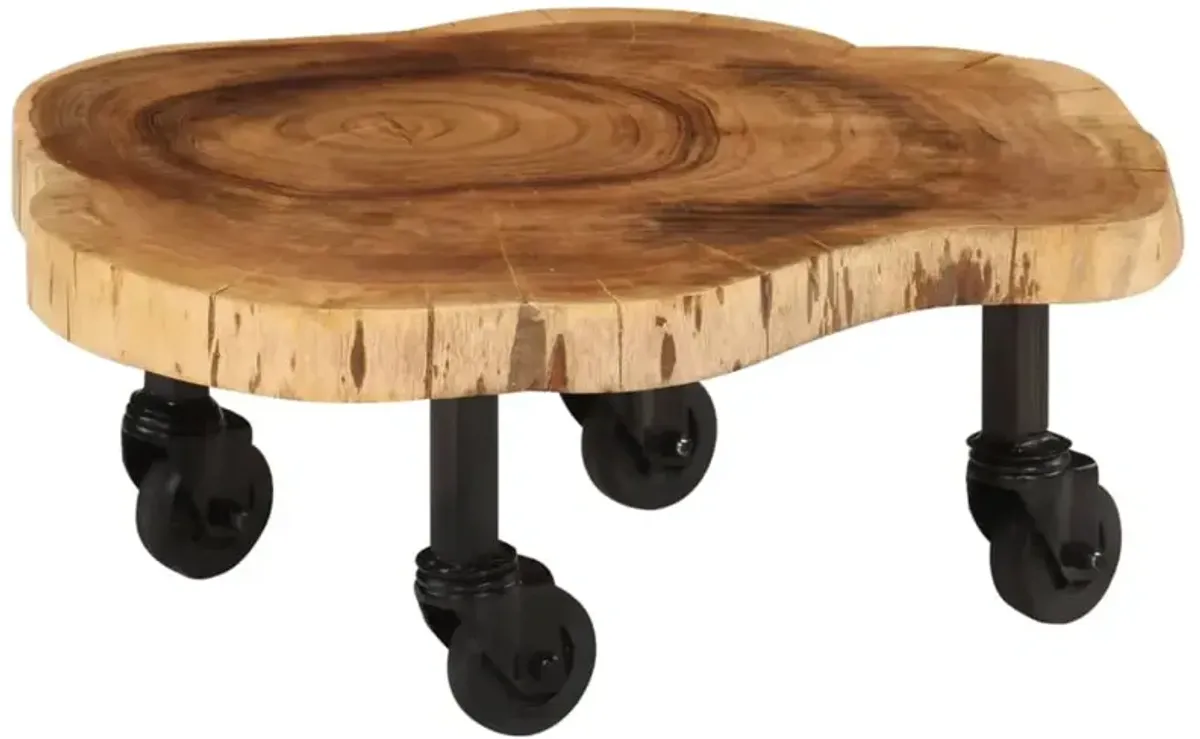 vidaXL Coffee Table Solid Wood Acacia 23.6x21.7x9.8