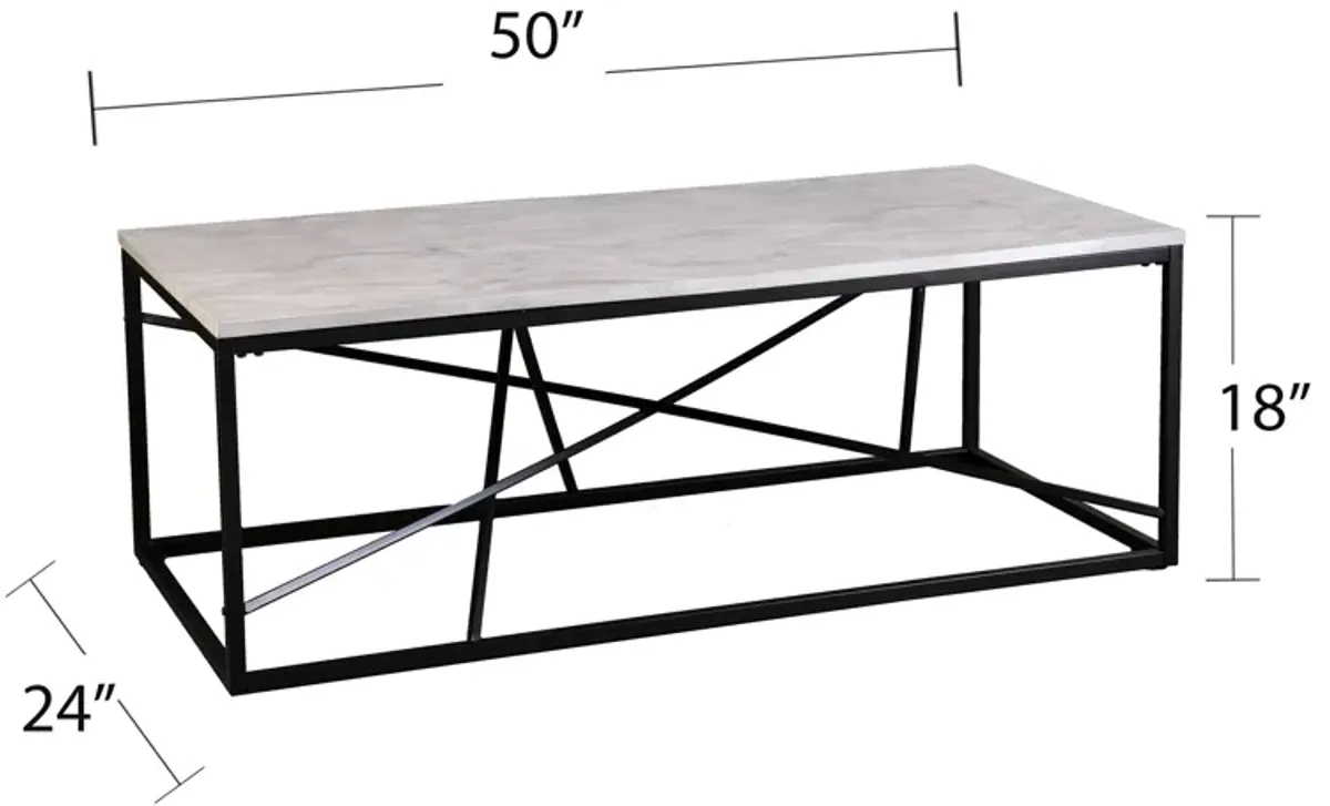 Aubrey Marble Cocktail Table