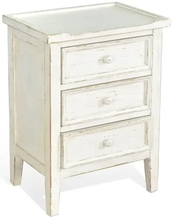 Sunny Designs White Sand End Table