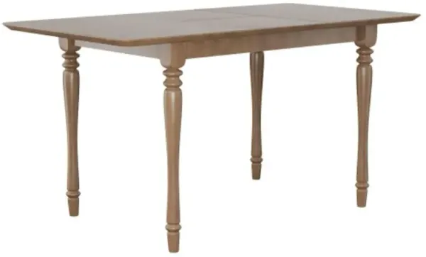 Hivvago Extendable Wooden Dining Table with Rubber Wood Legs